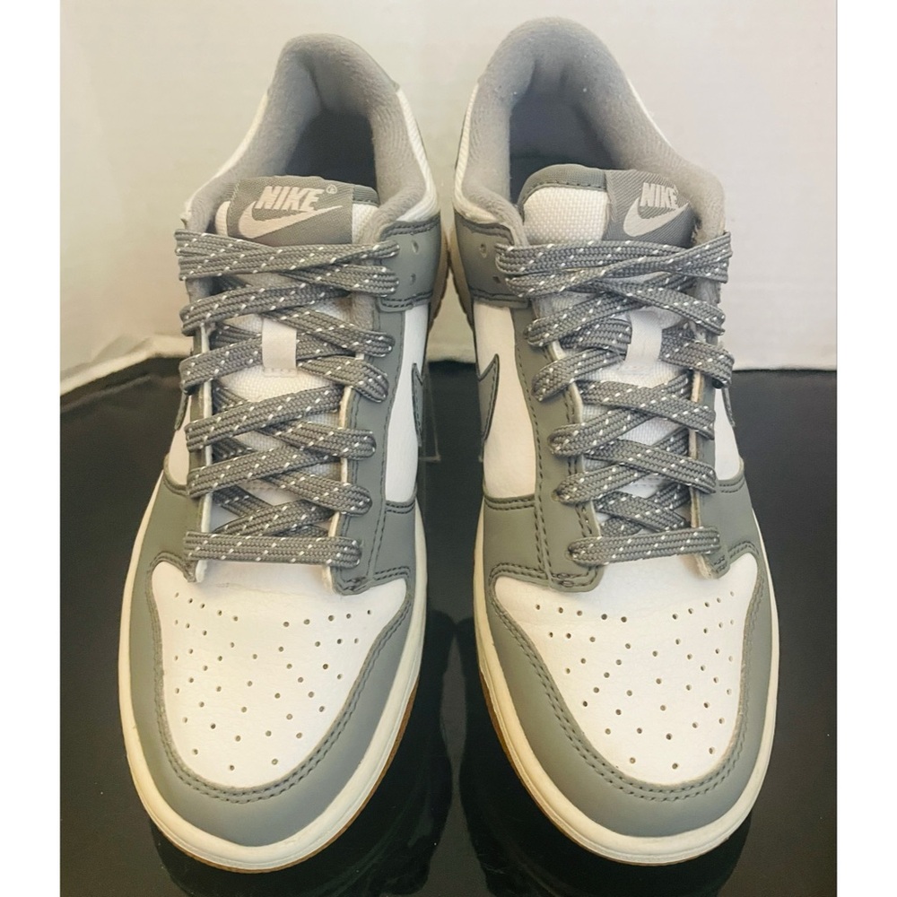 Nike GS Dunk Low Reflective Smoke Grey FV0374-100 Sneakers Size 6Y